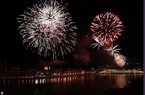 Fuoco artificiale a Budapest al 20 Agosto - Novotel Budapest Danube 